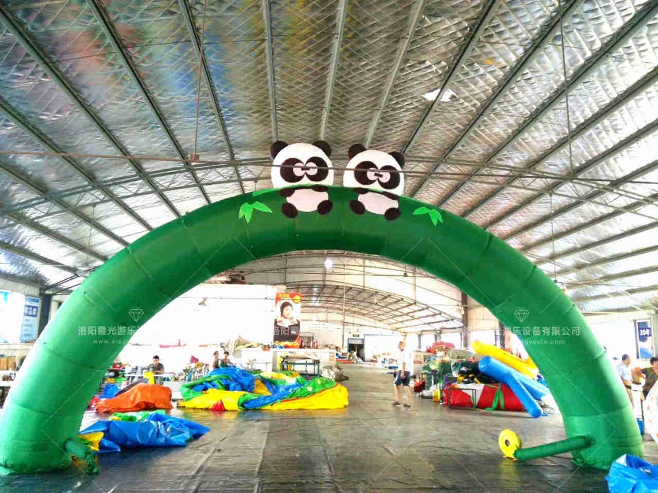永州熊猫喷绘拱门
